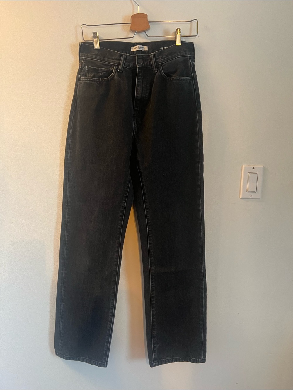 Carhartt WIP Black Straight-Leg Women's Jeans